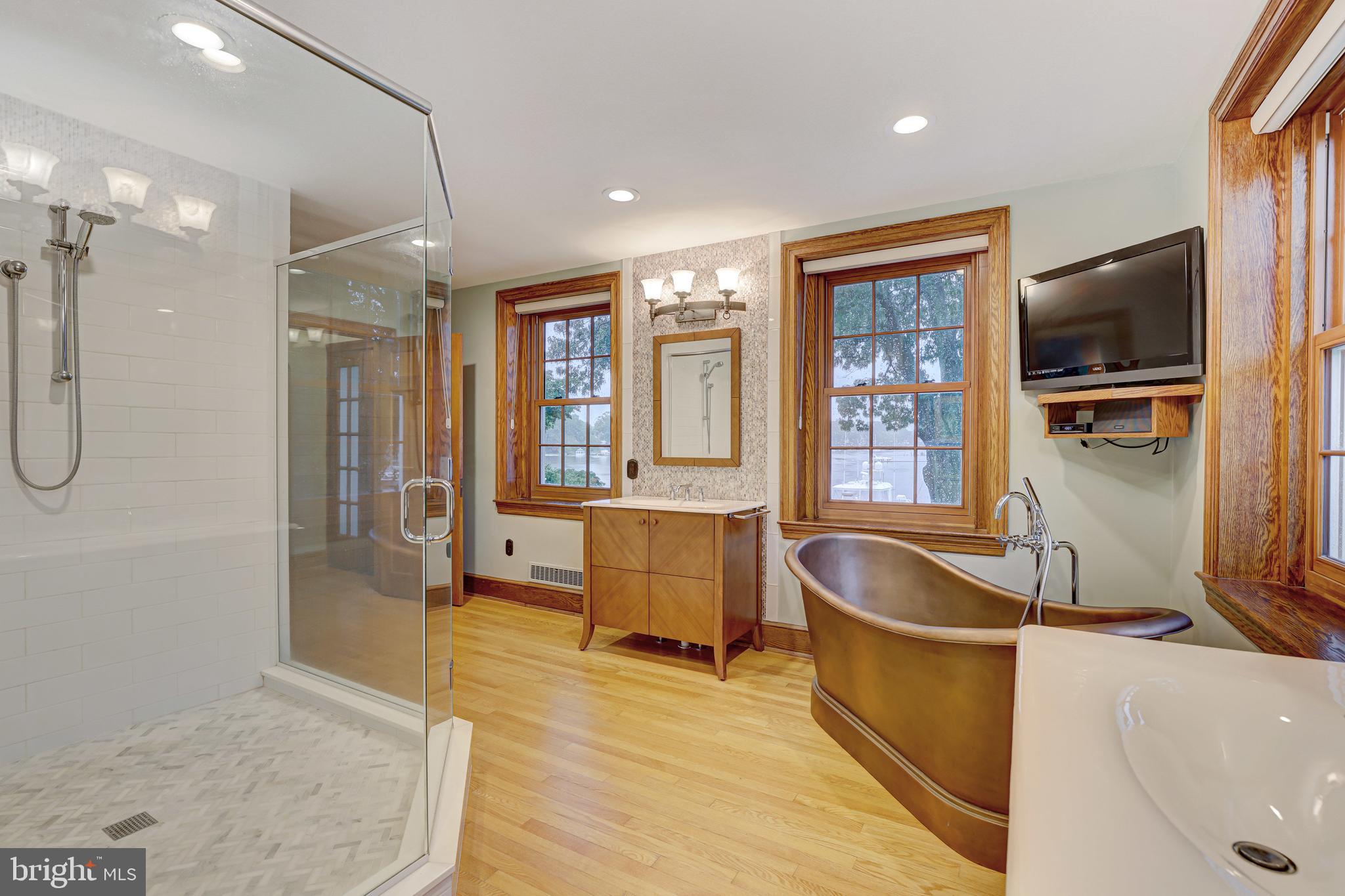 709 Dividing Road Severna Park, MD 21146 - Photo 42 of 73 Primary bath w/ custom vanities