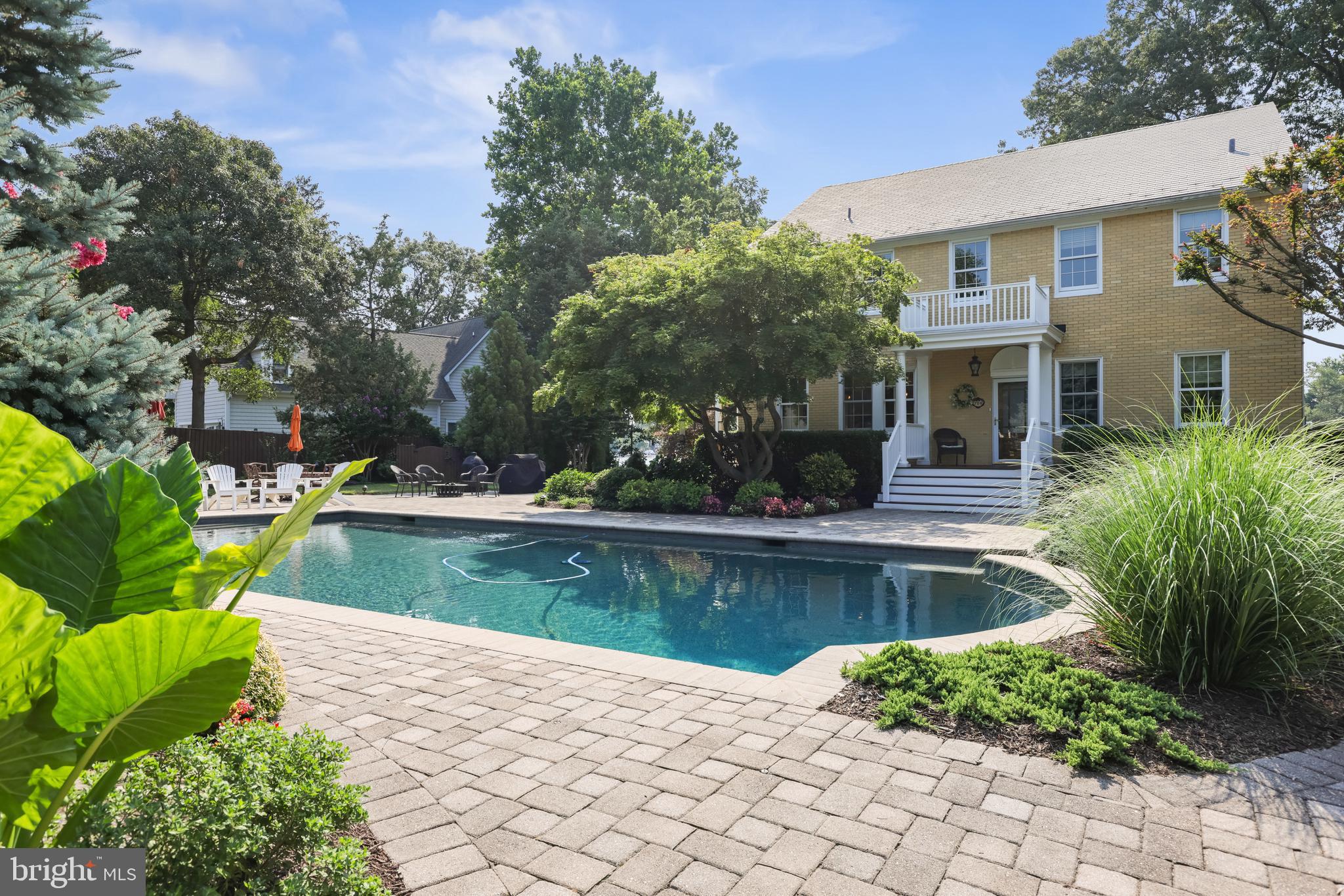 709 Dividing Road Severna Park, MD 21146 - Photo 60 of 73 10 feet deep at the deep end of pool