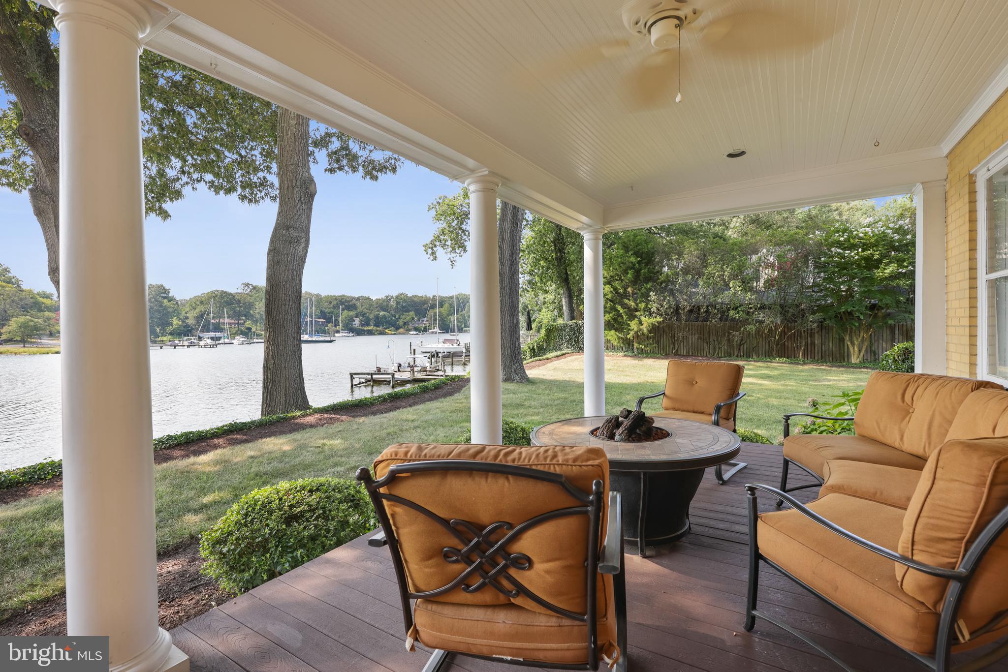 709 Dividing Road Severna Park, MD 21146 - Photo 64 of 73 Covered deck overlooking the water