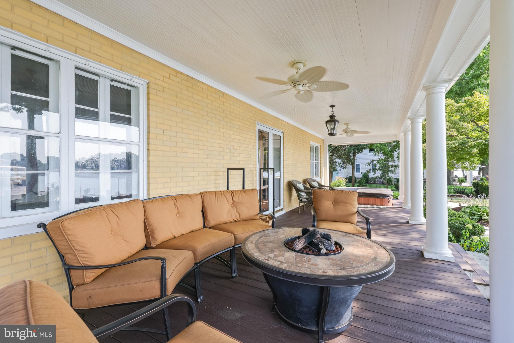 709 Dividing Road Severna Park, MD 21146 - Photo 65 of 73 Plenty of seating and hot tub to enjoy the view
