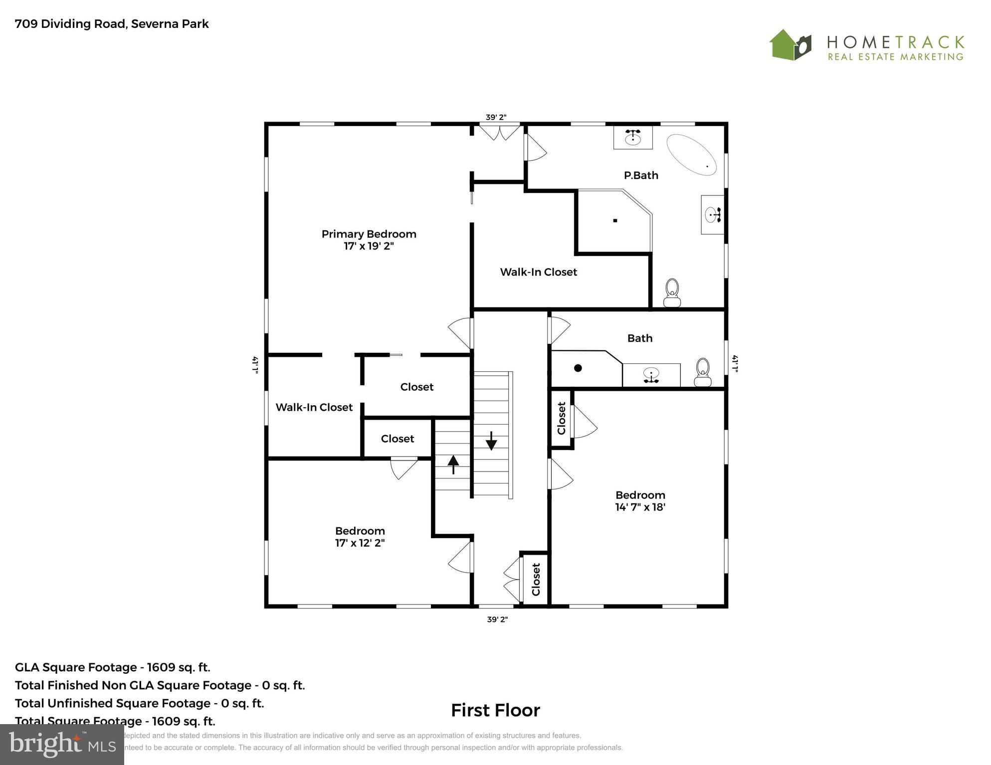709 Dividing Road Severna Park, MD 21146 - Photo 71 of 73 2nd level floor plan