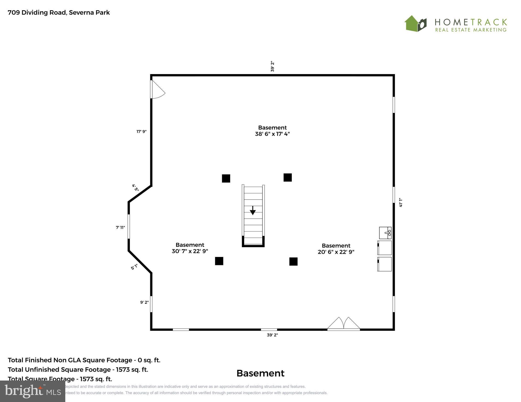 709 Dividing Road Severna Park, MD 21146 - Photo 73 of 73 Basement floor plan