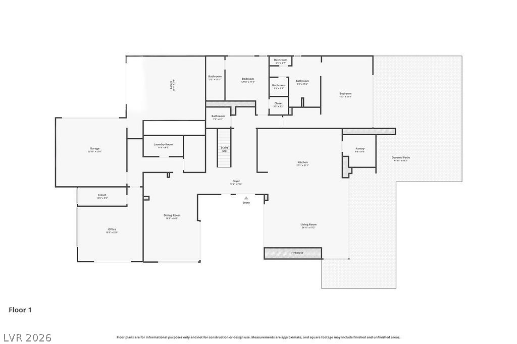 1456 Solitude Ridge Drive Henderson, NV 89012 - Photo 15 of 94 First Floor with Jr. Suite & 2 Guestrooms