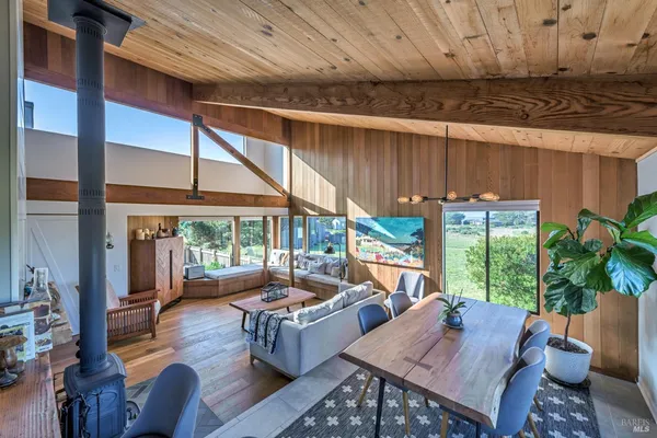 a outdoor space with furniture