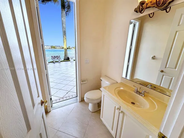 a view of a room with a utility room