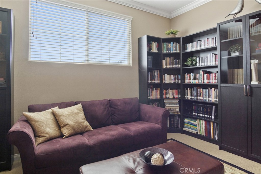 3837 Grandview Drive Brea, CA 92823 - Photo 60 of 72 a living room with furniture and a book shelf
