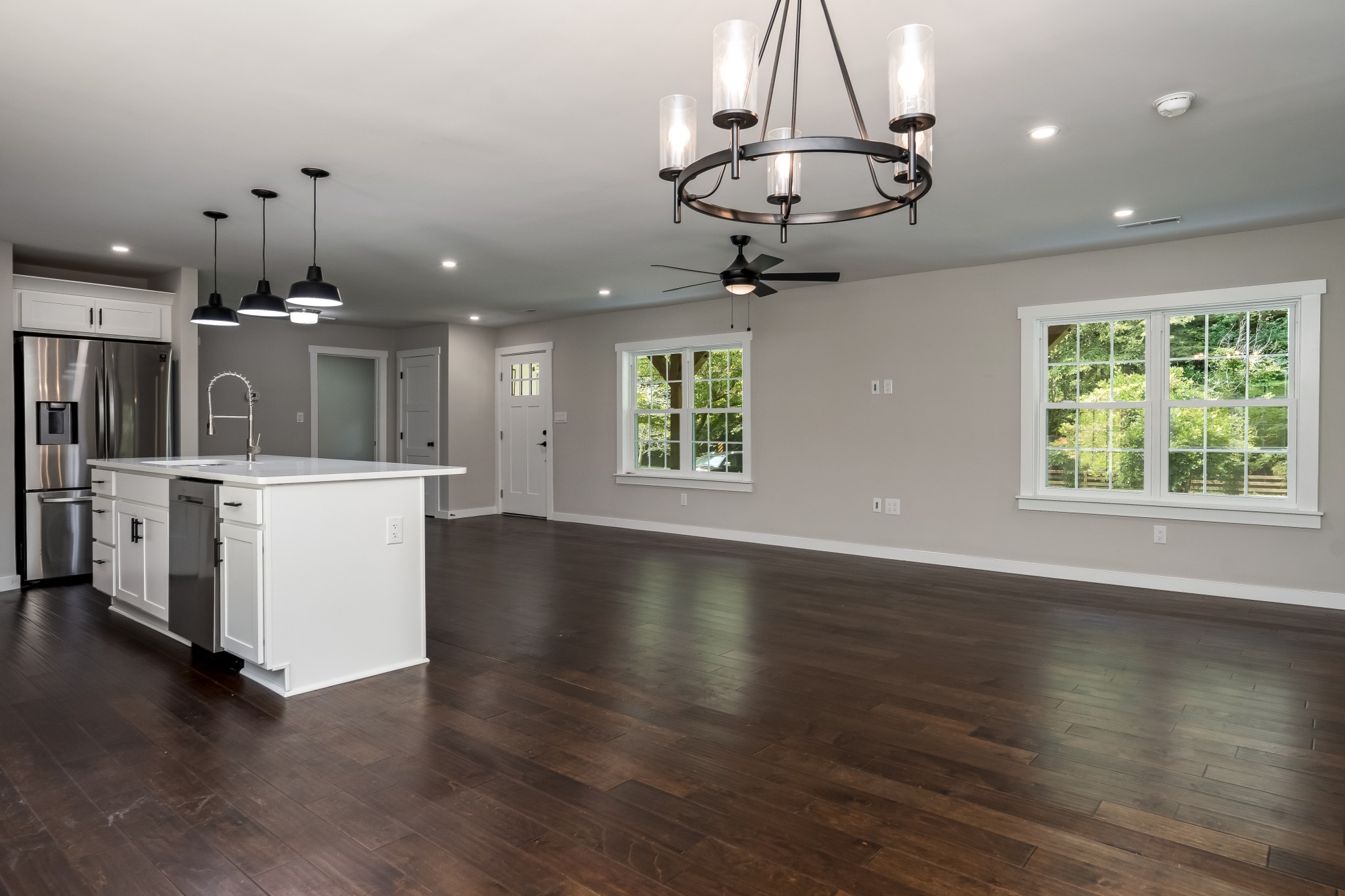 4048 Skelley Road Santa Fe, TN 38482 - Photo 9 of 43 a view of a kitchen with sink and wooden floor