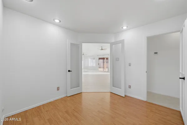 a view of an empty room