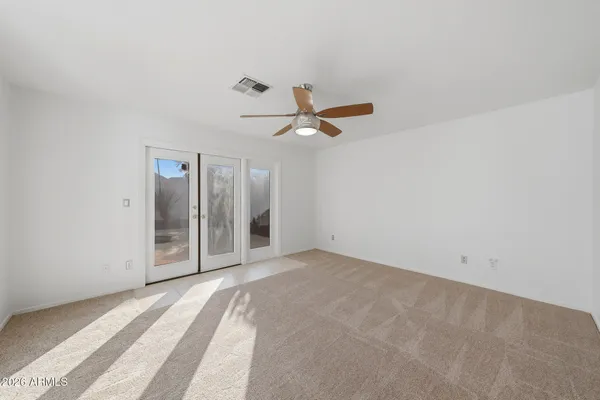 a view of an empty room