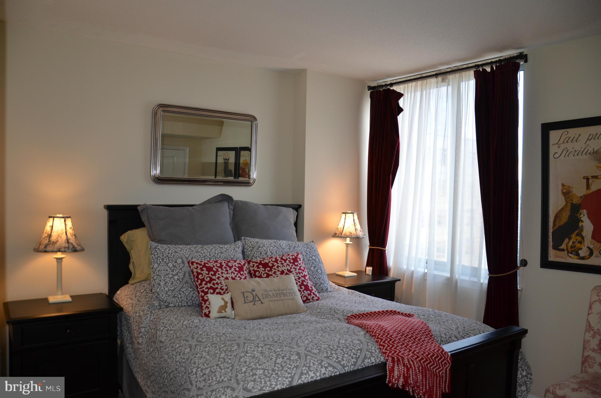 851 North Glebe Road, Unit 1116 Arlington, VA 22203 - Photo 15 of 30 a bedroom with a bed and a window