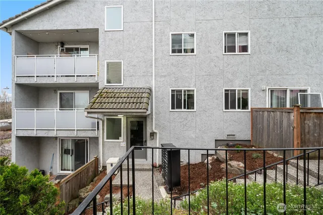 a front view of a house with a balcony