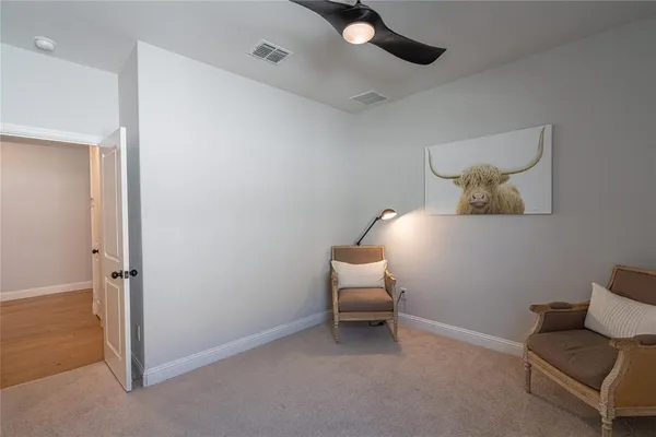 a view of a room with workspace