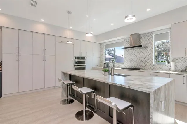 an aerial view of a city