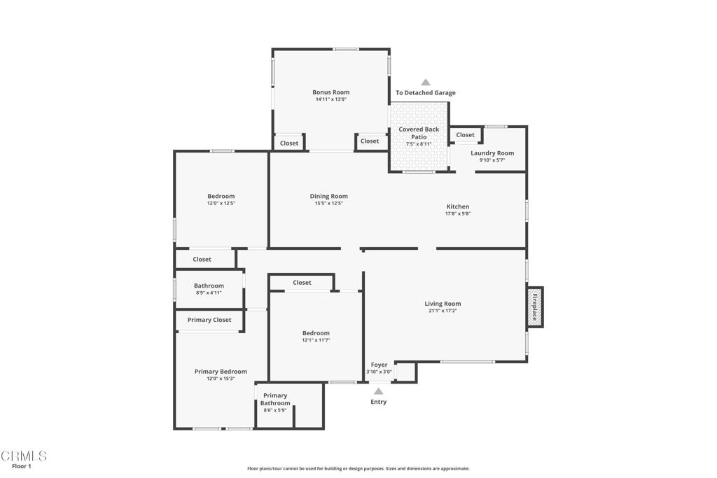 823 West Roderick Avenue Oxnard, CA 93030 - Photo 34 of 34 Floorplan 823 W Roderick