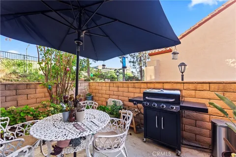 a outdoor view with a sitting space