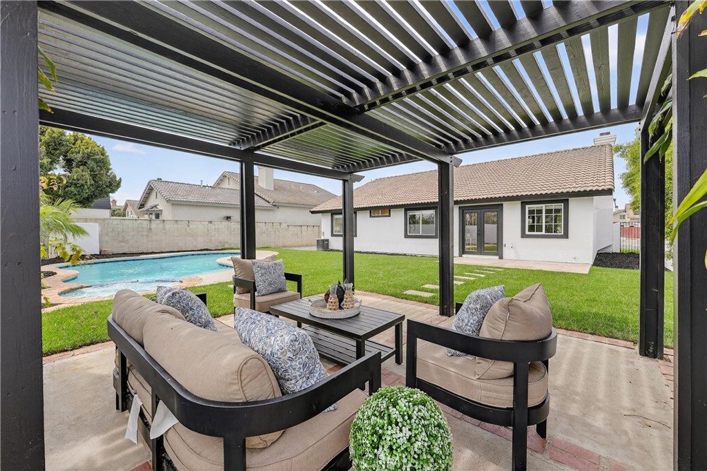1263 Cornerstone Way Corona, CA 92878 - Photo 15 of 20 a outdoor space with patio lots of furniture and garden