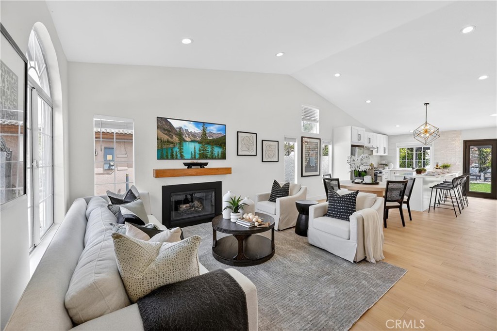 1263 Cornerstone Way Corona, CA 92878 - Photo 3 of 20 a living room with furniture and a fireplace