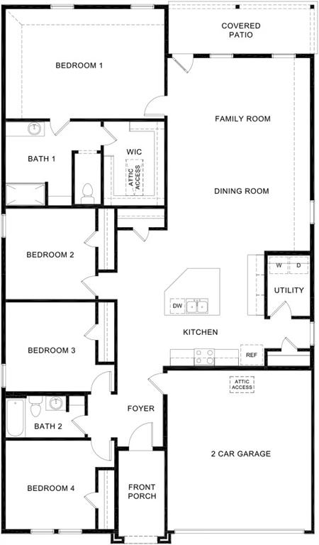 1671 Mantle Road Crandall, TX 75114 - Photo 24 of 24 Floor plan
