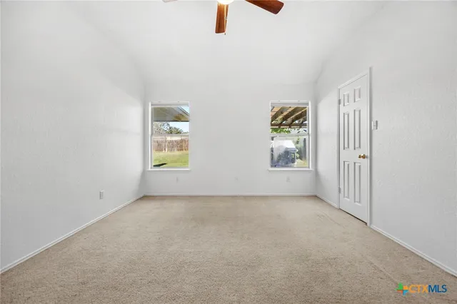 a view of a house with a wooden floor