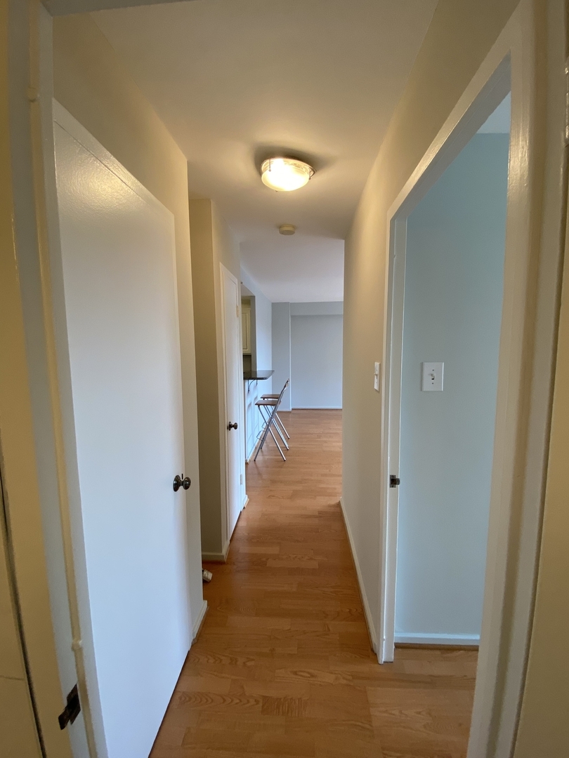 2909 North Sheridan Road, Unit 805 Chicago, IL 60657 - Photo 10 of 39 a view of a hallway with wooden floor