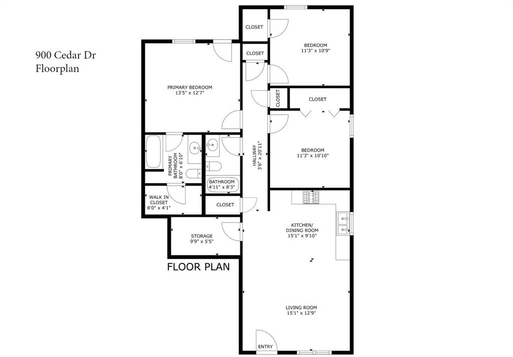 900 Cedar Street Commerce, TX 75428 - Photo 13 of 13 Plan