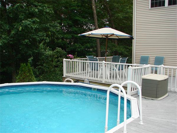 108 Fitch Road Lancaster, MA 01523 - Photo 14 of 20 a view of a deck with furniture and a backyard