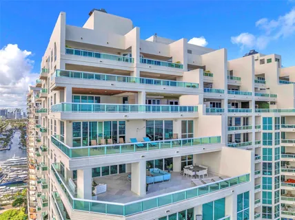 a view of a building from a yard