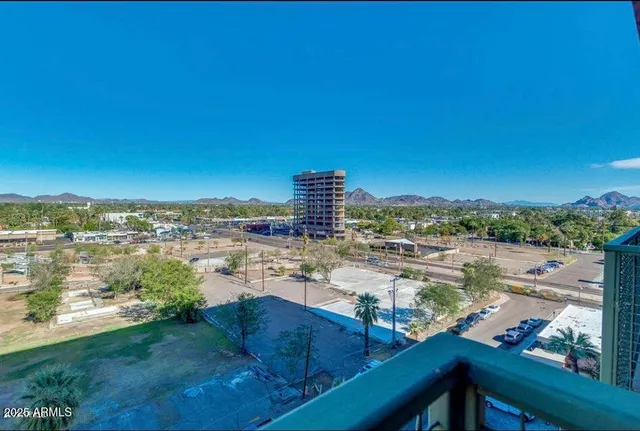 a view of ocean from a balcony