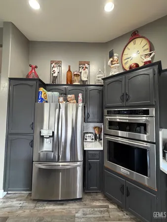 a close view of closet