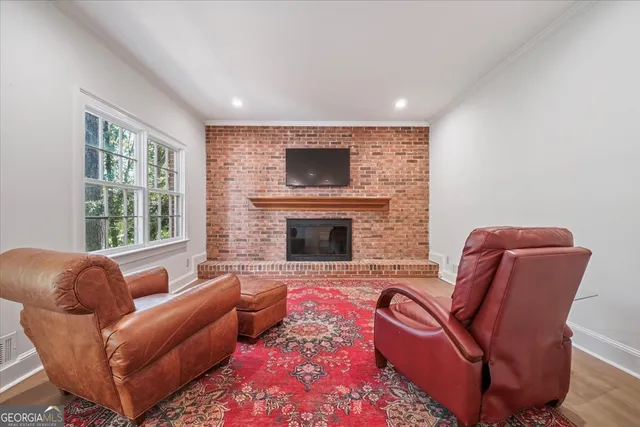 a deck view with a seating space