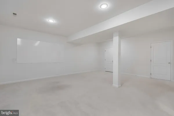 a view of a brick buildings from a balcony