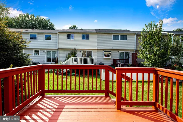 a view of a house with a deck