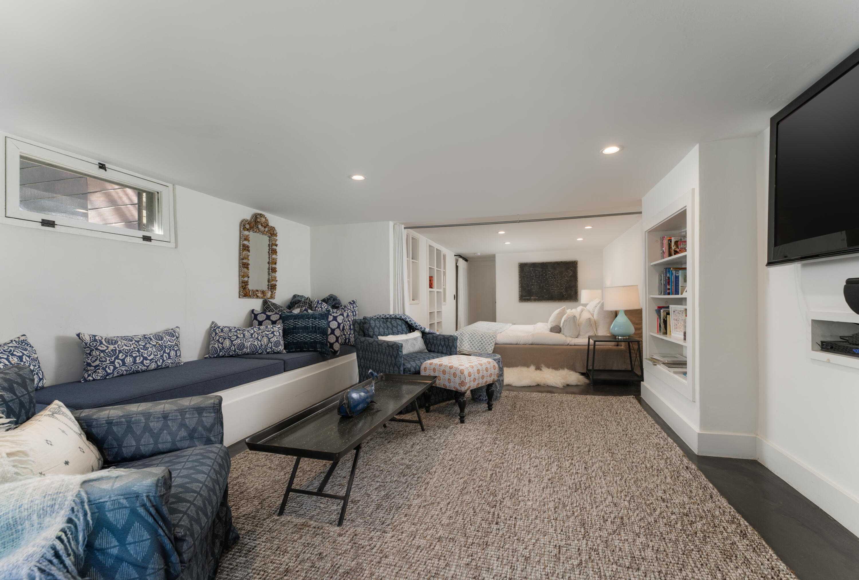 1365 Virginia Road Montecito, CA 93108 - Photo 21 of 38 a living room with furniture or couch and a flat screen tv