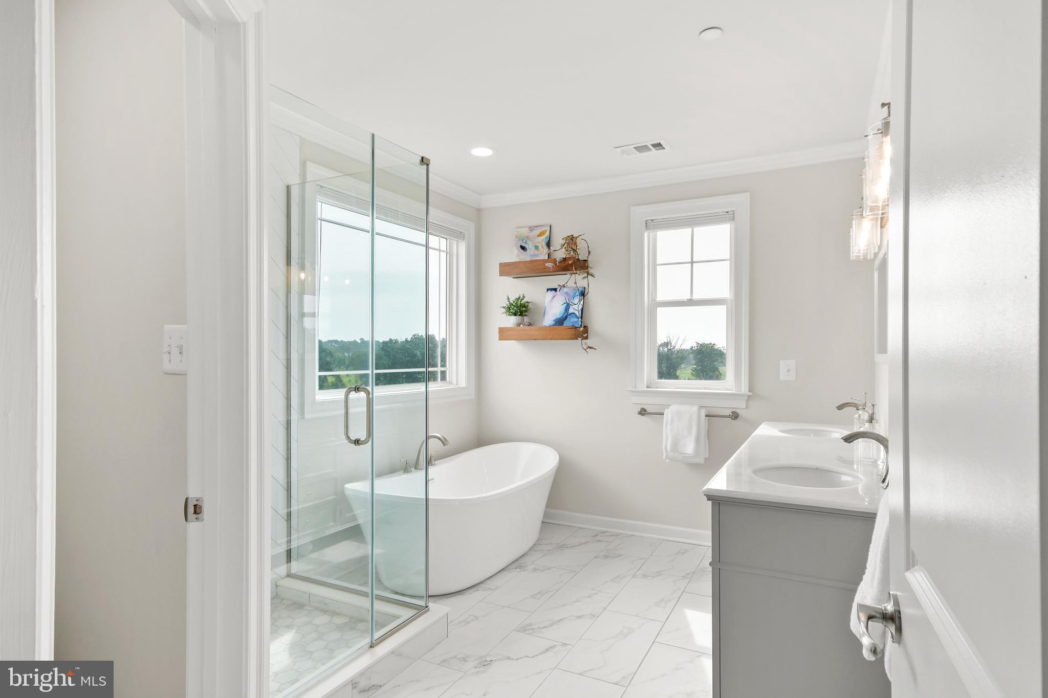 9813 Masser Road Frederick, MD 21702 - Photo 60 of 91 Primary bath is fully upgraded w/ soaking tub...