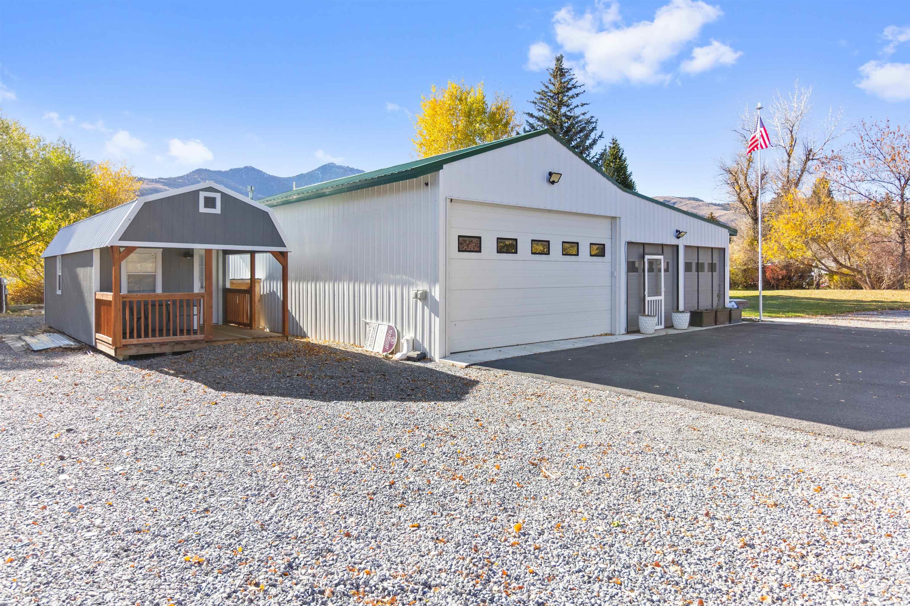 107 Willow Street Mackay, ID 83251 - Photo 45 of 48 View of front of property featuring an outbuilding and a garage