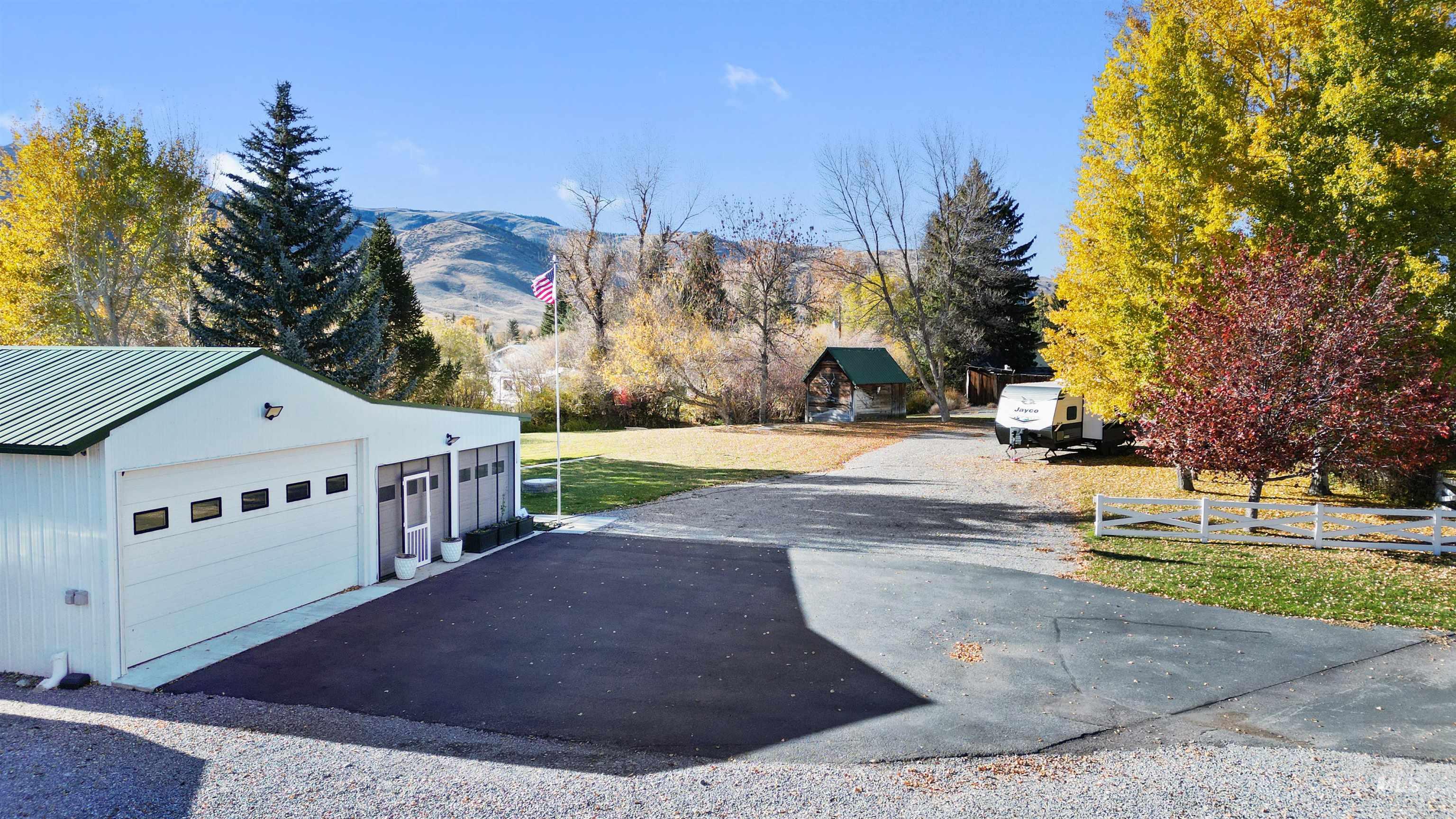 107 Willow Street Mackay, ID 83251 - Photo 6 of 48 Detached garage with a mountain view