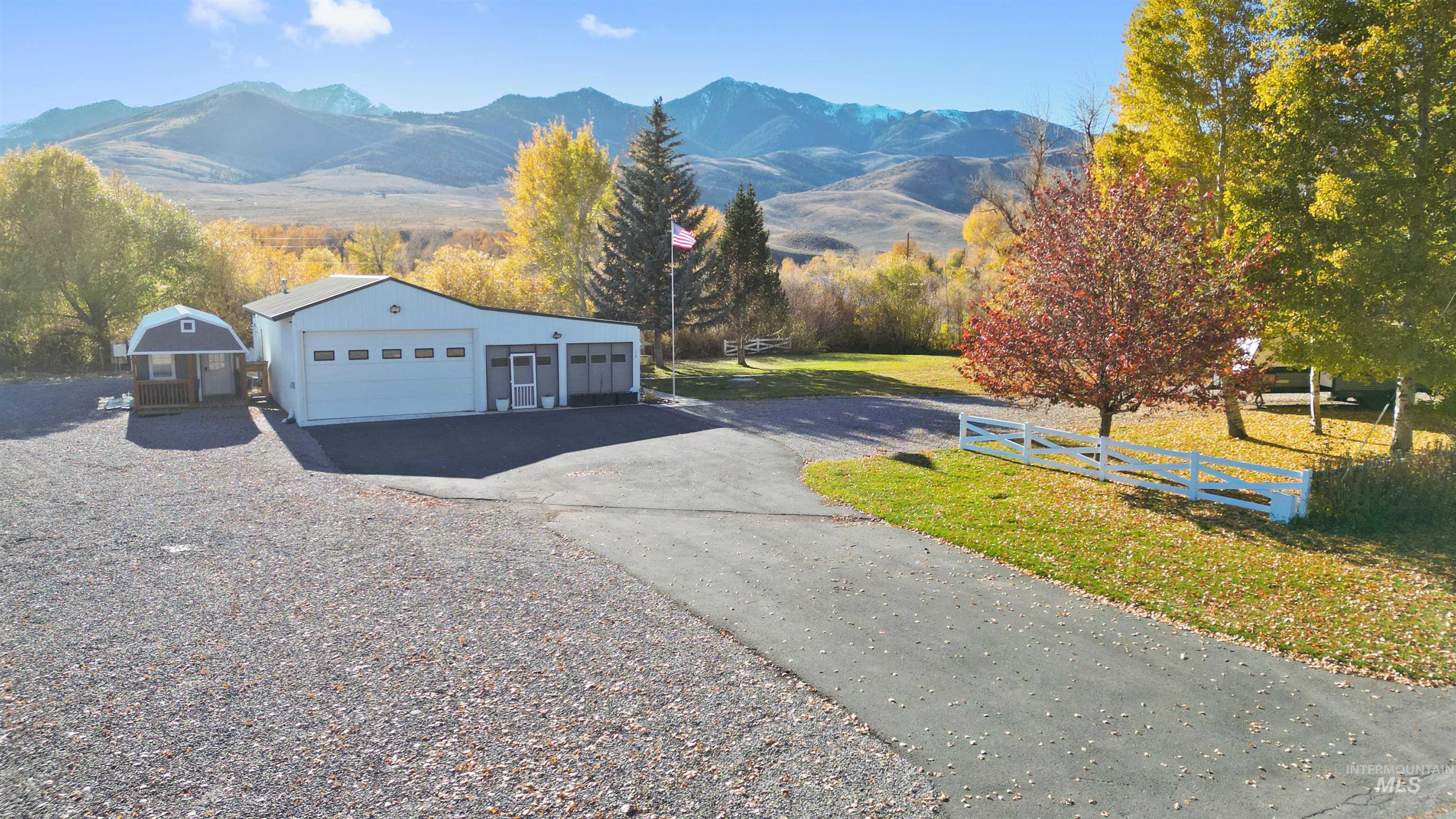 107 Willow Street Mackay, ID 83251 - Photo 8 of 48 Detached garage with a mountain view