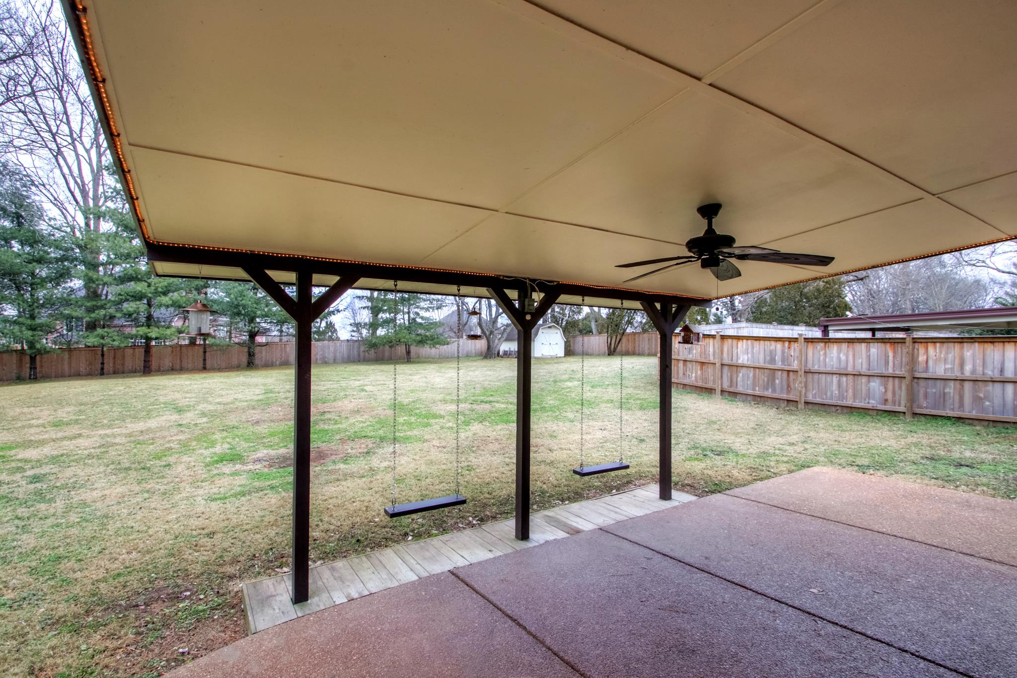 2216 Bowman Road Franklin, TN 37064 - Photo 12 of 30 Covered patio overlooking the large, level, fully fenced backyard