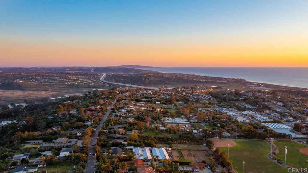 1754 Crest Drive Encinitas, CA 92024 - Photo 36 of 43 an aerial view of residential houses with outdoor space and lake view