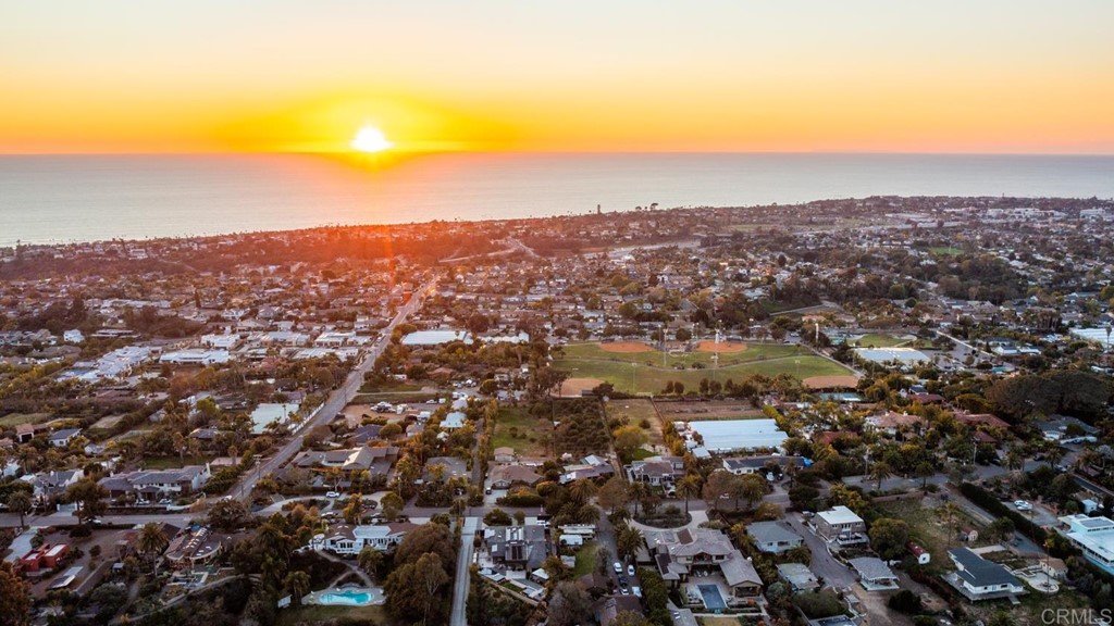 1754 Crest Drive Encinitas, CA 92024 - Photo 38 of 43 an aerial view of residential houses with city view