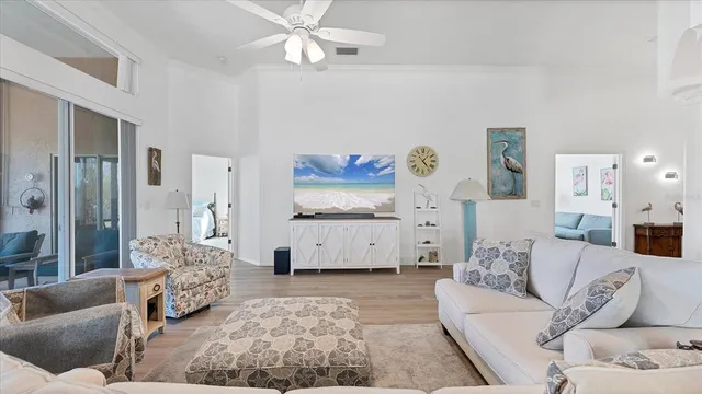 a living room with furniture and a couch