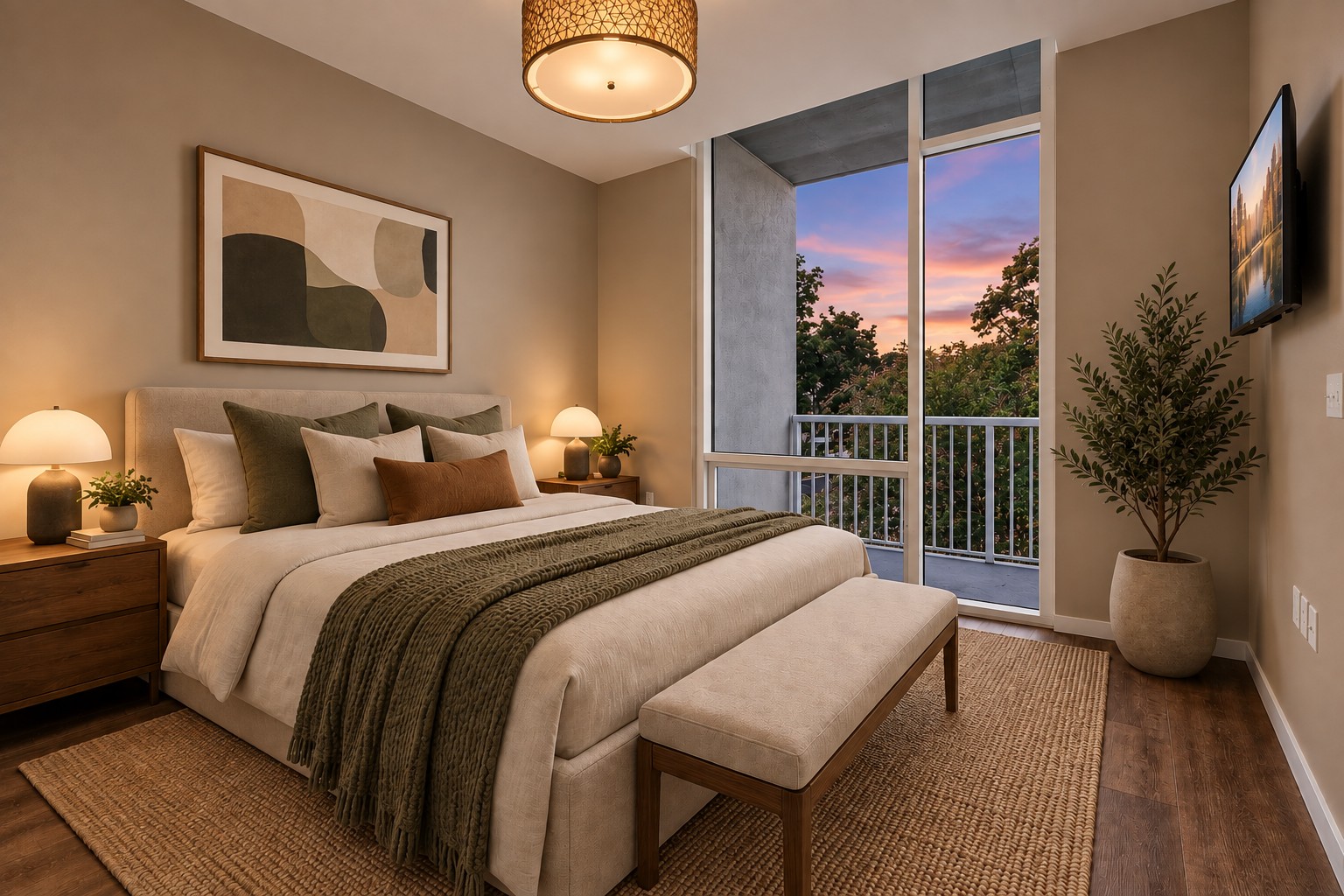 1600 Barton Springs Road, Unit 5308 Austin, TX 78704 - Photo 4 of 34 Peaceful primary retreat. -Virtually Staged