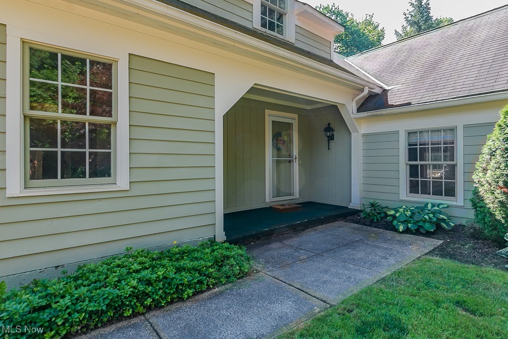 View of exterior entry