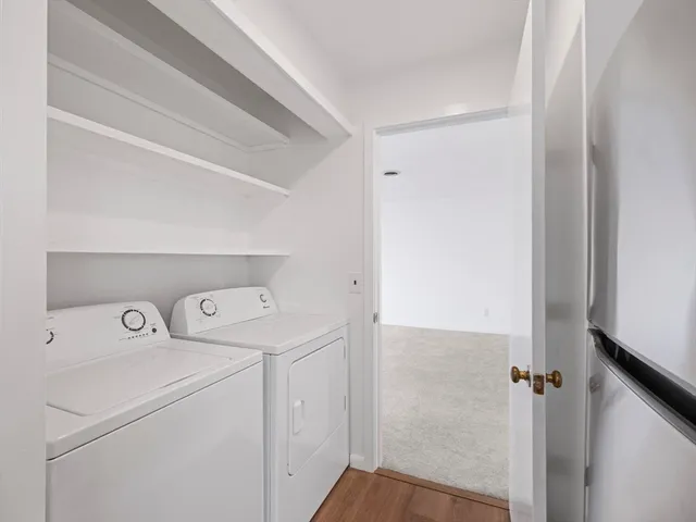 a view of a glass door with a large window