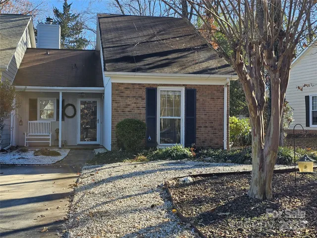a front view of a house