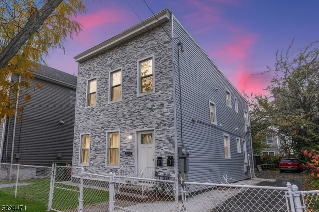 a brick building with a large windows