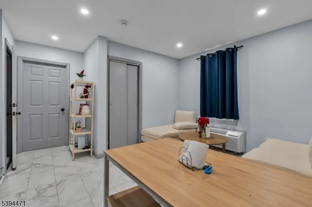 a room with furniture