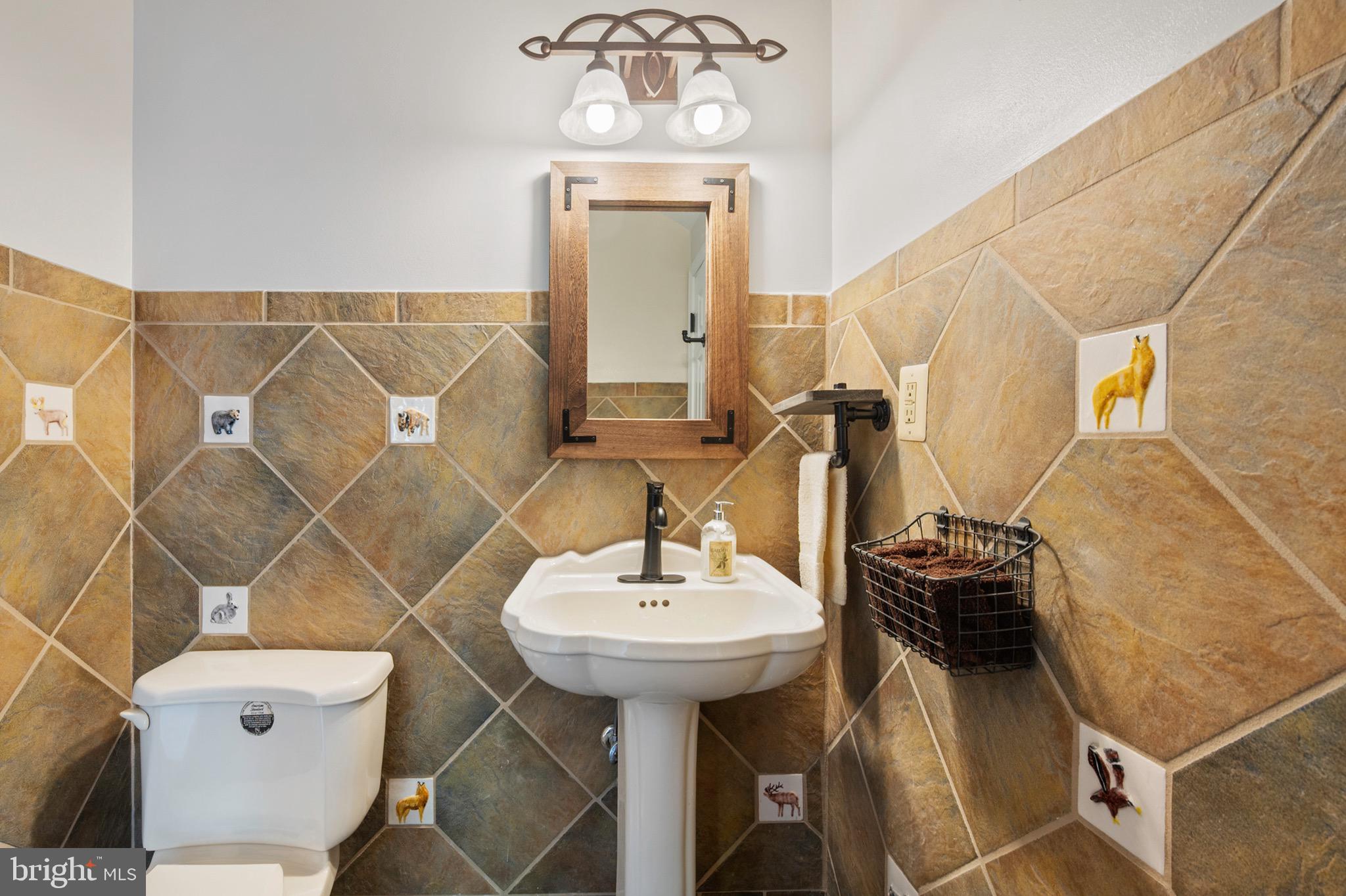 902 Emerald Drive Alexandria, VA 22308 - Photo 51 of 97 a bathroom with a sink and a mirror
