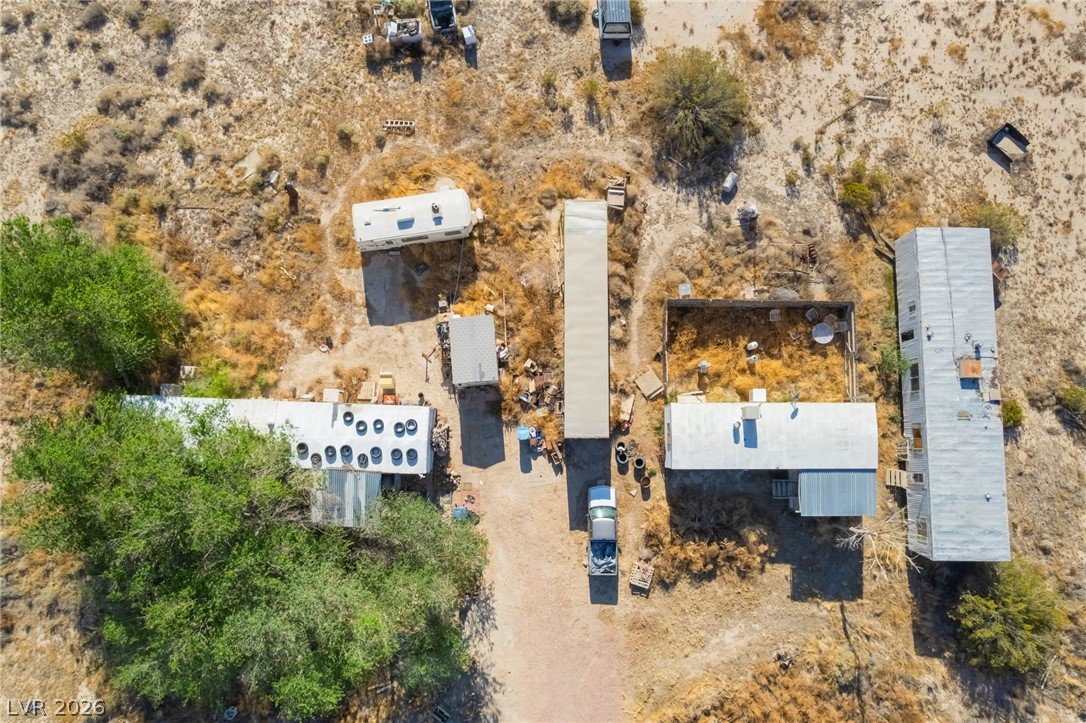 2350 Shawnee Street Sandy Valley, NV 89019 - Photo 4 of 38 Drone / aerial view of a desert landscape