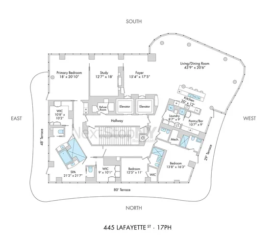 a view of a livingroom with furniture and natural light
